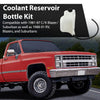 G-PLUS White Overflow Radiator Tank Coolant Bottle w/Cap Mounting Hardware & Hose Fit GM Full Size Trucks/Fits C/K Series 1981-1987 & 1988-1991 RV Pickups Full Size Blazer & Suburban HD81-87
