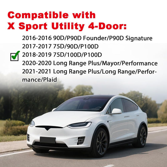 G-PLUS Front Right Fender Flares, Compatible with Tesla Model X 2016-2021 Wheel Fender Arch Molding Trim Passenger Side