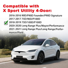 G-PLUS Fender Flare for Tesla Model X 2016-2021 Rear Left Black Front View