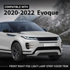 G-PLUS Front Upper Right Fog Light Lamp Strip Cover Trim Compatible with Land Rover Range Rover Evoque 2020-2022