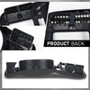 G-PLUS Dashboard Bezel Cluster Dash Bezel Trim Double Din Compatible with Chevy Blazer S10 GMC Jimmy Sonoma 1998-2004 Dark Gray