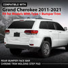 G-PLUS Rear Bumper Face Bar Chrome Trim Molding Step Pad Chrome Compatible with Jeep Grand Cherokee 2011-2021,Fit for Models With Type 1 Bumper Trim 6CG07SZ0AB CH1144100