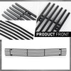 G-PLUS Billet Grille Insert Compatible with Chevy Blazer C/K Pickup Suburban Tahoe 1994-1999 Black