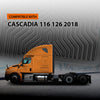 G-PLUS TPE Floor Mats Fit Freightliner Cascadia 116 126 New Body Style 2018-2025 Models Truck Accessories Cargo Liners All Weather Protection Black Alfombras para Carro