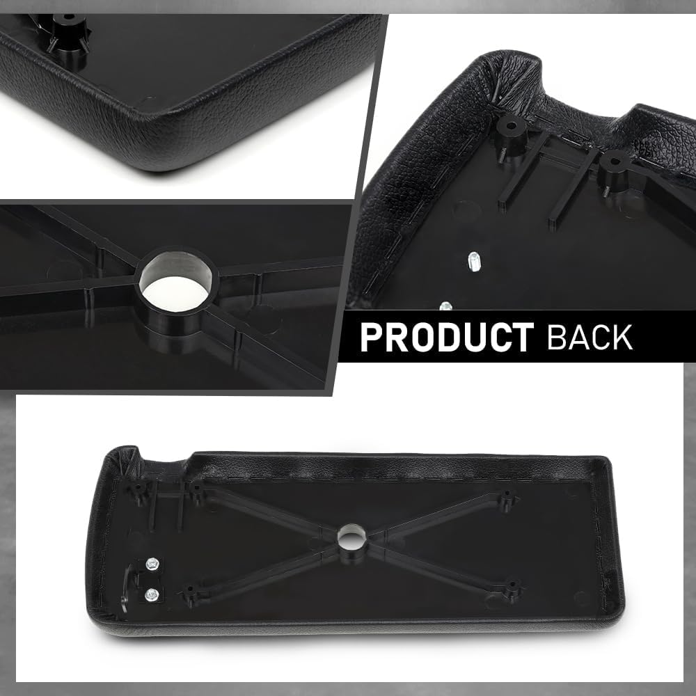 G-PLUS Center Console Lid Cover Compatible with Chevy Camaro 1973-1981 Fit Pontiac Firebird 1970 1971 1972 1973 1974 1975 1976 1977 1978 1979 1980 1981 Armrest Lid Kit 10019554 Black