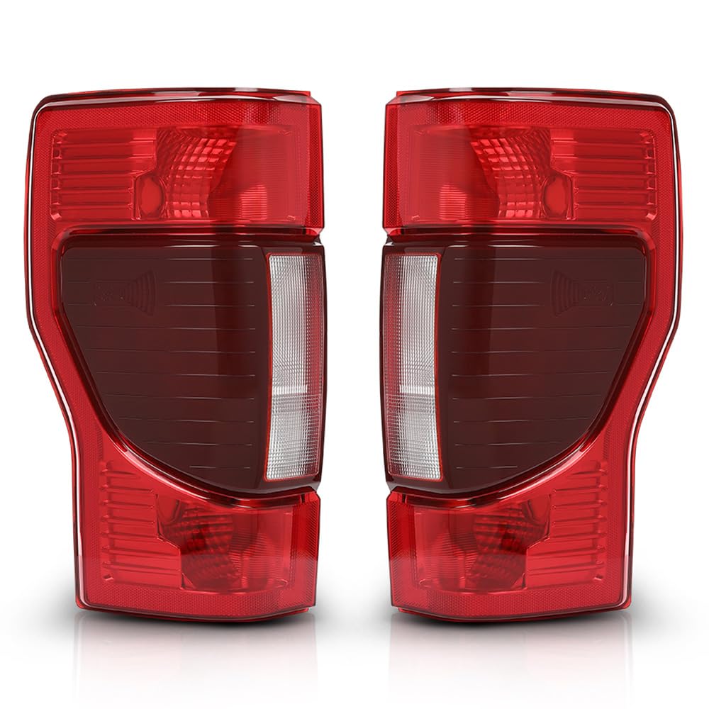 G-PLUS Tail Lights Assembly Rear Brake Lamp Compatible with Ford F250 F350 F450 Super Duty 2020-2022,Fit Factory Halogen w/Blind Spot Monitor Model, Faros Traseros,Luces Traseras