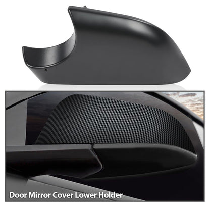 G-PLUS Rearview Mirror Lower Cover Holder Tray Left Driver Side Compatible With Tesla Model 3 2017-2022 22873005 Black