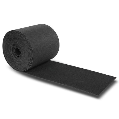 G-PLUS 9" x 50ft Boat Trailer Bunk Carpet, Outdoor Ribbed Marine Bunk Carpet Fit for Boat Trailer Runners Black