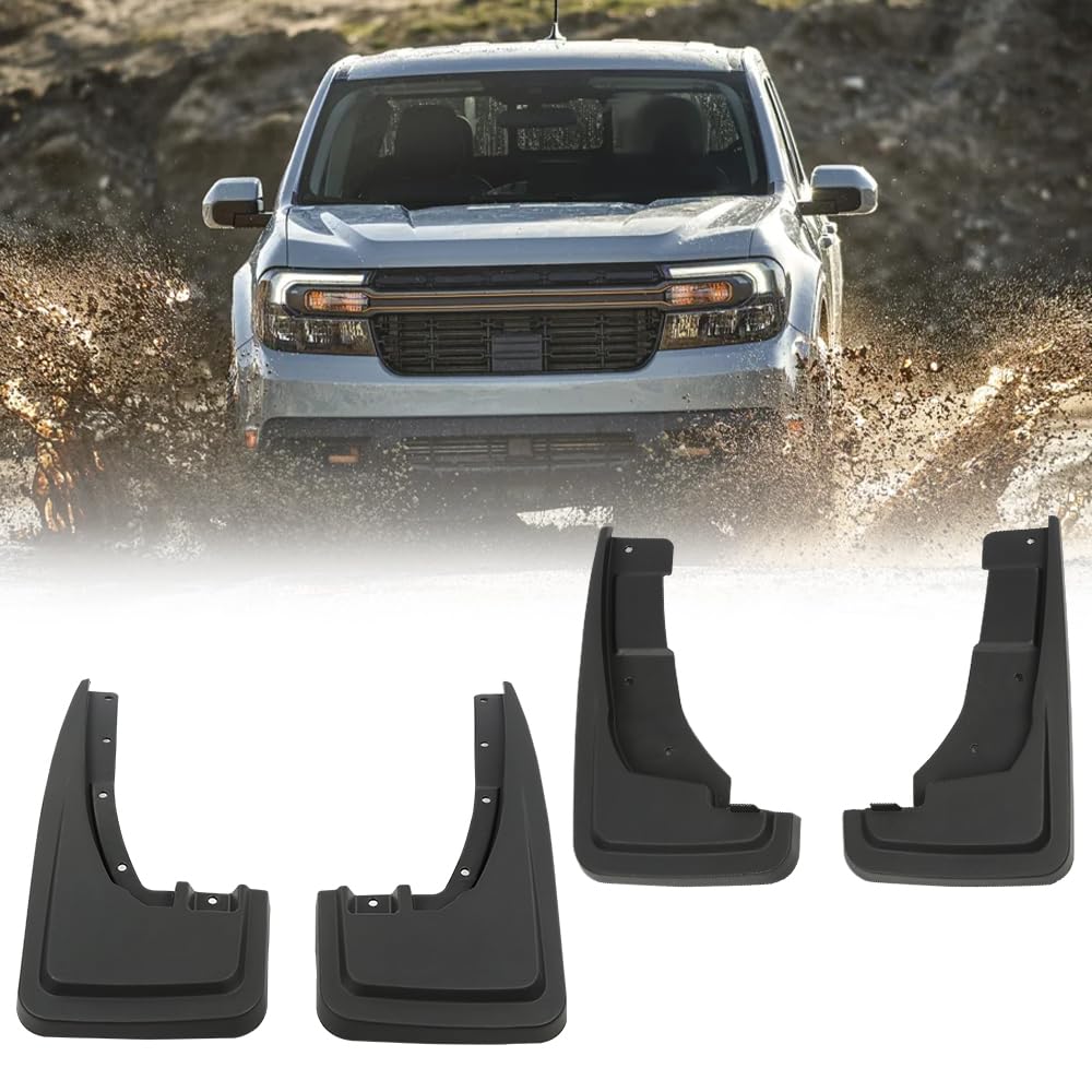 G-PLUS Splash Guards Mud Flaps Set of 4 Compatible with Ford Maverick 2022 2023 NZ6Z-16A550-AA NZ6Z-16A550-BA