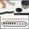 G-PLUS Engine Gasket Set Compatible with Briggs & Stratton 825527/Fit Daihatsu DM950 DM950D/Fit Toro 107-9906