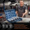 G-PLUS 28Pcs Press Pull Sleeve Kit Compatible with The Removal and Installation of Bushes/Bearings and Seals Etc Silver