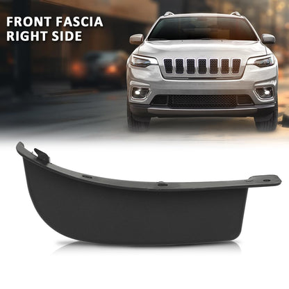 G-PLUS Front Bumper Fascia Spat Right Side Compatible with Jeep Cherokee 2019-2022 68288014AC