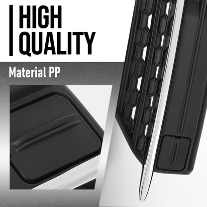 G-PLUS Front Right Fog Light Hole Cover Compatible with Volvo XC90 2016 2017 2018 2019 313830457, VO1039108 Chrome Black