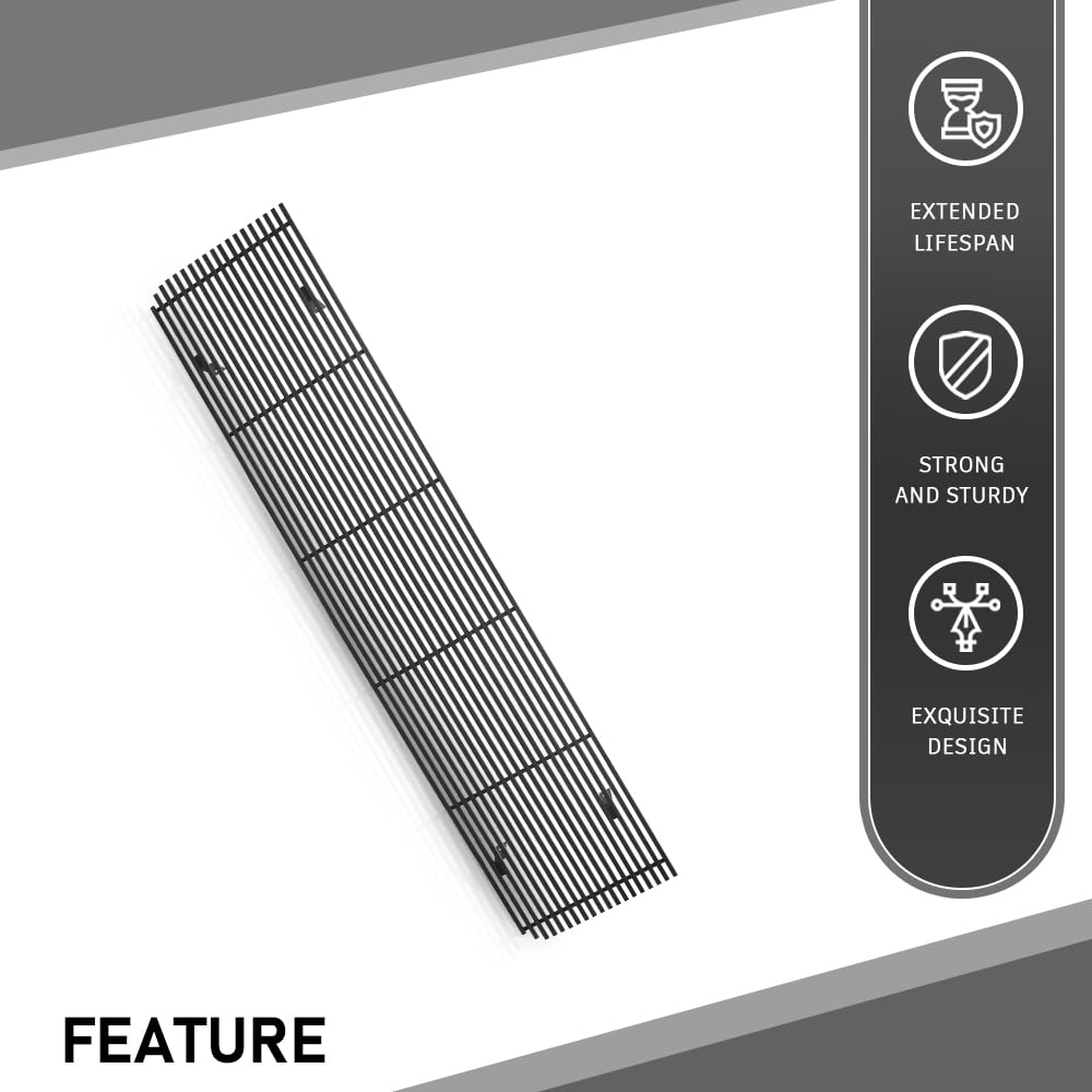 G-PLUS Front Bumper Billet Grille Stainless Compatible with Chevy Blazer Suburban C/K Pickup 1973-1980, Fit GMC C/K Pickup Suburban 1973-1980 Black Grill