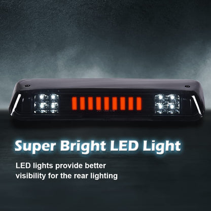 G-PLUS Rear LED 3rd Third Brake Light High Mount Stop Light Type I Compatible with 2004-2008 Ford F150/Lobo Rear LED Bar Brake Light High Mount Lamp Replacement