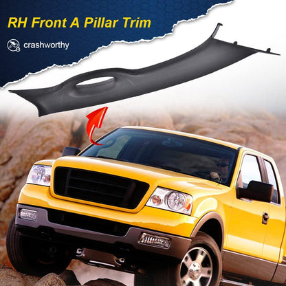G-PLUS Front A Pillar Trim Handle Compatible with 2004-2008 F150, RH Passenger Side Inside Grab Handle (Black)