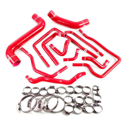 G-PLUS Silicone Radiator Coolant Hose Kit Clamps Compatible With Subaru Impreza GDA/GDB WRX/STi EJ207 2002-2007 Red