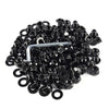 G-PLUS Universal Fender Flare Hardware Kit Pocket/Rivet Style Fender Flares Screw/Bolt Hardware Kit Set Black