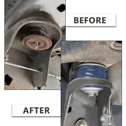G-PLUS Body Mount Bushing Kit Compatible with Ford F250 F350 Super Duty 2WD and 4WD 2008-2016 Body Cab Mounts & Steel Sleeves & Hardware KF04060BK Blue