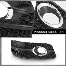 G-PLUS Fog Light Cover Grille 2PCS for Audi Q5 8R 2009-2012 S-Line Product Specifications