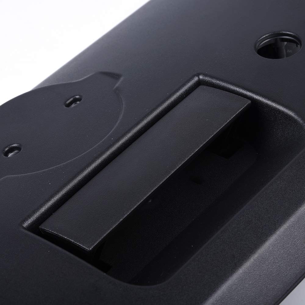 G-PLUS Tailgate Handle with Bezel Keyhole Replacement for 2001-2004 Nissan Frontier Textured Black Lift Gate Rear Outside Latch Replacement 906069Z400, 906068Z400