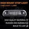 G-PLUS LED Third 3rd Brake Cargo Light Compatible With 1999-2004 Grand Cherokee,Rear Roof Center High Mount Stop Tail Light Replacement (Chrome Housing Clear Lens)