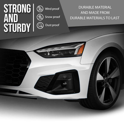 G-PLUS Front Bumper Fog Light Cover Compatible with Audi S5 Sportback / S5 / A5 Sportback / A5 2020 2021 2022 2023 8W6807681T3Q7, 8W6807682T3Q7 Black