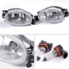 G-PLUS Clear Plastic Lens Bumper Driving Fog Lights Compatible With 2013-2015 Honda Civic Sedan 4-Door Lights Assembly With H11 12V 55W Halogen Bulbs + Wiring Kit & Swith