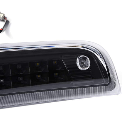 G-PLUS High Mount LED 3rd Brake Light Compatible with 2014 2015 2016 2017 2018 Chevy Silverado GMC Sierra Rear Tail Cargo Lamp Waterproof Black Housing Clear Lens
