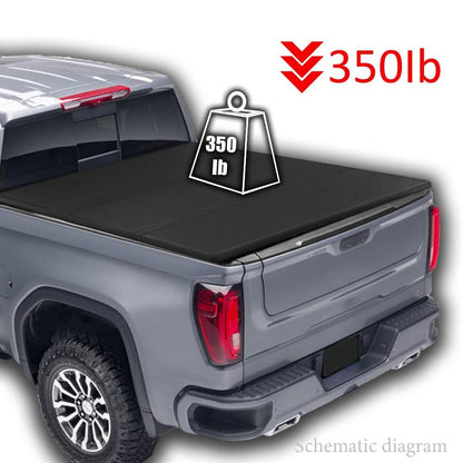 G-PLUS T3 Tri-Fold Hard Lock 5.5Ft Truck Tonneau Cover Compatible with Toyota Tundra | 5'5" Extra Short Bed Lock 2007 2008 2009 2010 2011 2012 2013