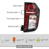 G-PLUS Tail Light Assembly Compatible with 2021-2023 Chevy Suburban/Tahoe,Right Passenger Rear Brake Lamp Luces Traseras 84849417, GM2801322 Clear & Red