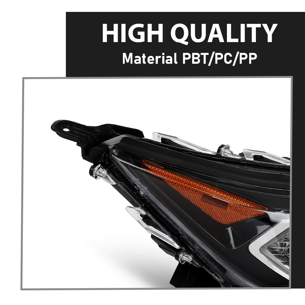 G-PLUS LED Headlights Assembly Front Headlamp Right Compatible with Toyota RAV4 XLE Hybrid XSE/Limited 2019-2022 81110-0R162 Bumper Headlamps,faros delanteros