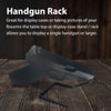 G-PLUS 5pcs/Bag Pistol Display Holder,Handgun Pistol Revolver Safe Storage Stand Display Holder Single Rack,Black Handgun Rack Pistol Stand Black