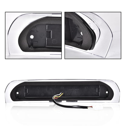 G-PLUS LED Third Brake Light Compatible with Dodge Ram 1500 2002-2008, Fit Dodge Ram 2500 3500 2003-2009 3rd Brake Cargo Light, Clear Lens Black Housing, 5072594AB