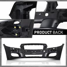 G-PLUS Front Bumper Cover for Jaguar XJ XJR 2011-2015 Black Product Image