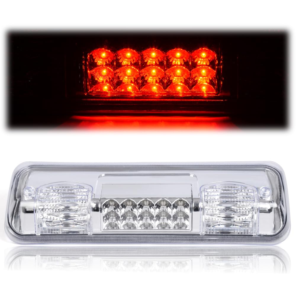 G-PLUS Rear Third Brake Light Led Tail Light Compatible With 04-08 Ford F150 Lobo/07-10 Ford Explorer/06-08 Lincoln Mark LT,3RD Cargo Led Tail Lamps,Clear lens