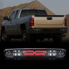 G-PLUS X-Type LED Third Brake Light Compatible with Chevy Silverado/GMC Sierra 2007-2014 3RD LED Bar Brake/Cargo Light Smoky lens Chrome Housing Amber Reflector
