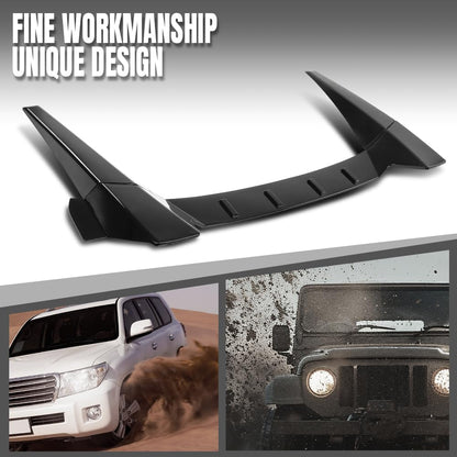 G-PLUS Rear Window Roof Spoiler Compatible with Honda Civic Gen 4 Door Sedan 2016 2017 2018 2019 2020 2021 Rear Roof Spoiler Glossy Black