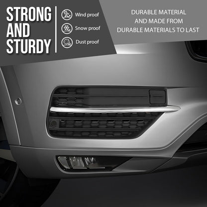 G-PLUS Front Right Fog Light Hole Cover Compatible with Volvo XC90 2016 2017 2018 2019 313830457, VO1039108 Chrome Black