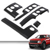 G-PLUS Center Console Dashboard Panel Cover Trim Bezels Compatible with Ford F150 2009-2014 Black Carbon Fiber