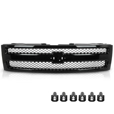 G-PLUS Front Bumper Grille for Chevy Silverado 1500 Hybrid 2007-2013 Side View