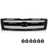 G-PLUS Front Bumper Grille Grill Compatible with Chevy Silverado 1500 Hybrid 2009-2013/Fit Silverado 1500 XFE 2010-2013/Fit Silverado 1500 LS LT LTZ WT 2007-2013 25810707, 19303978