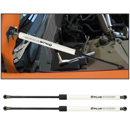 G-PLUS Gas Struts for Heavy Lid,Compatible with Honda Civic 1992-2000 White