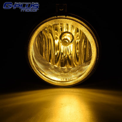 G-PLUS 2pcs Set Fog Light Bumper Lamps Compatible with Dodge Challenger Charger Nitro Avenger Caliber Yellow Lens (Bulbs are included)