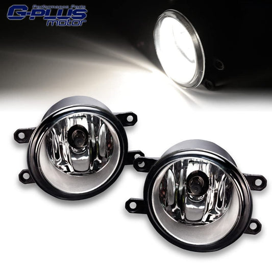 G-PLUS Front Bumper Fog Lights Compatible with Toyota Camry Corolla Yaris Lexus Clear Driving LH&RH Side Fog Lamps neblineros para autos delantero faros antiniebla