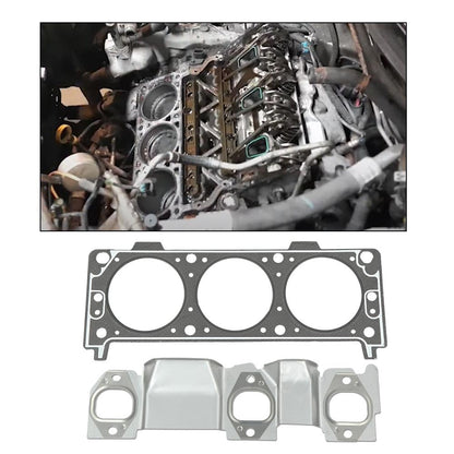 G-PLUS Head Gasket Set Compatible with Chevy Equinox 2005-2009 3.4L /Fit Pontiac Torrent 2006-2009 3.4L HS9071PT-3, ES72892