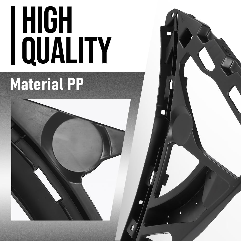 G-PLUS Bumper Cover Bracket Front Right Lower Side Compatible with Porsche Cayenne 2015 2016 2017 2018 95850517850, 958-505-178-50 Black