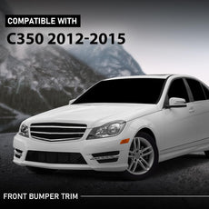 G-PLUS Front Bumper Trim Molding Pair for Benz C250 Coupe 2012-2015 Front View