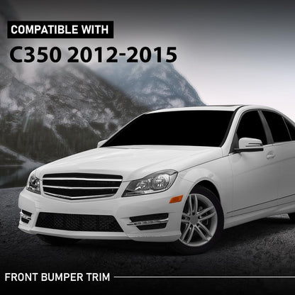 G-PLUS Front Bumper Trim Molding Left +Right Compatible with Benz C250 Base Coupe 2-Door 2012-2015,A2048853721