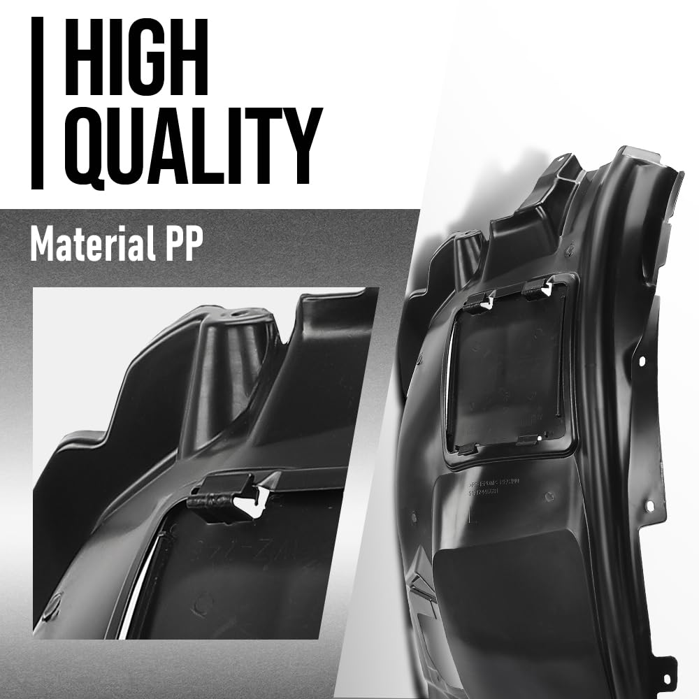 G-PLUS Front Fender Liner Compatible with BMW X4 (submodel: M40i, xDrive30i) / X3 sDrive30i 2019-2024 Fit BMW X3 (submodel: M40i, xDrive30i) 2018-2024 51717445681, BM1248159 Black